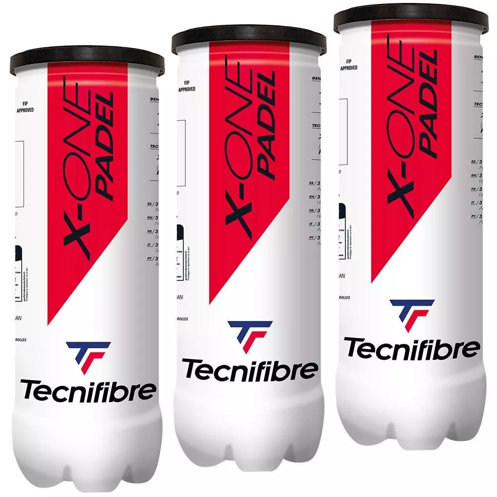 Tecnifibre X-One Padel Padelb&auml;lle Tripack (3 Dosen mit je 3 B&auml;llen)