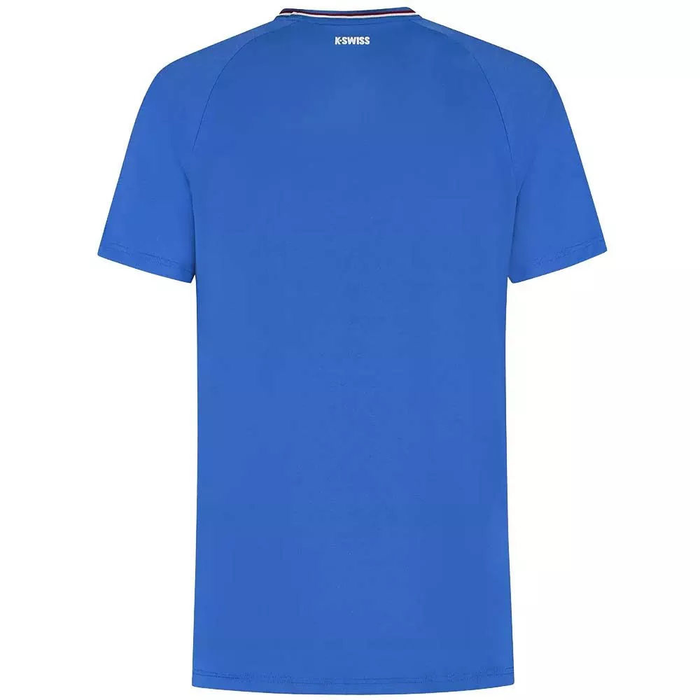 K-Swiss Hypercourt Melange Crew Herren T-Shirt Blau