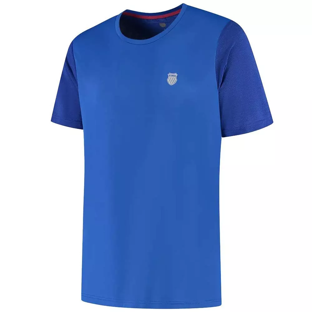 K-Swiss Hypercourt Tee Jacquard Herren T-Shirt Blau