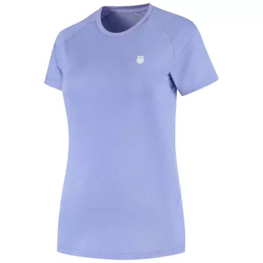K-Swiss Hypercourt Crew Tee Jacquard Damen T-Shirt Violett