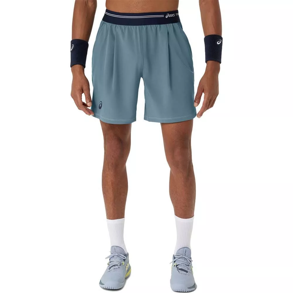 Asics Game Herren Tennisshorts Blaugrau