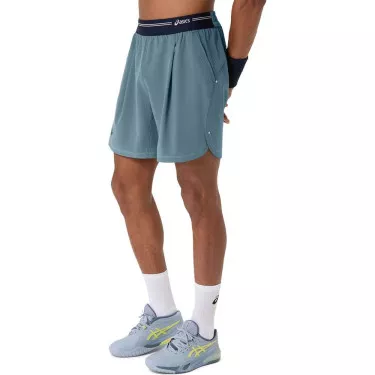 Asics Game Herren Tennisshorts Blaugrau