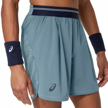 Asics Game Herren Tennisshorts Blaugrau