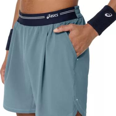 Asics Game Herren Tennisshorts Blaugrau