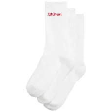 Wilson Crew Logo Tennissocken 3er-Pack Wei&szlig;