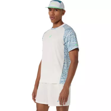 Asics Padel Court SS Herren T-Shirt Creme