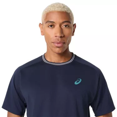 Asics Game SS Herren Tennis-T-Shirt Marineblau
