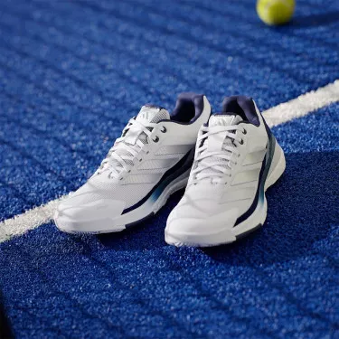Adidas Crazyquick Boost Padelschuhe Wei&szlig; / Marineblau