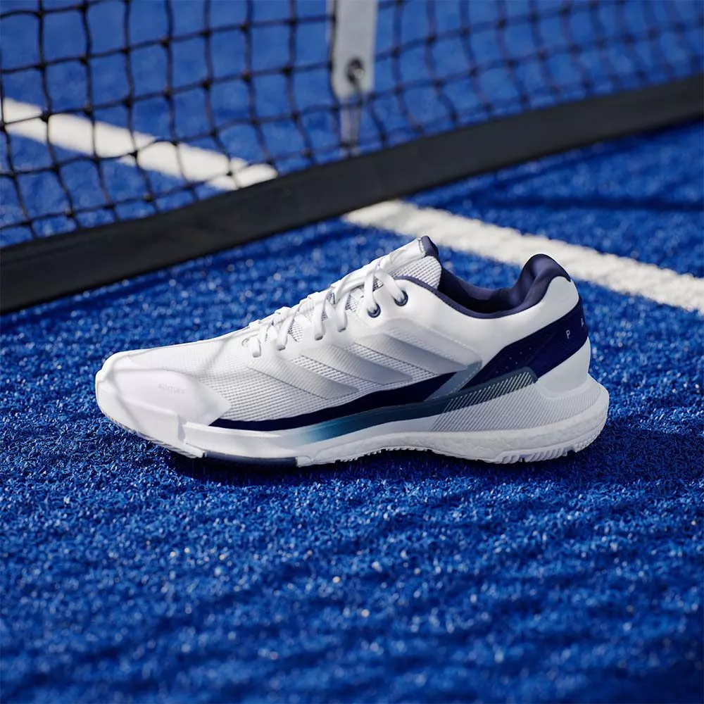 Adidas Crazyquick Boost Padelschuhe Wei&szlig; / Marineblau