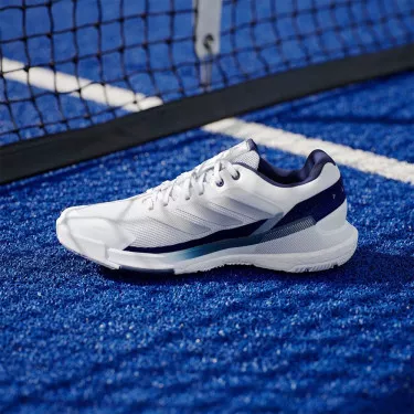 Adidas Crazyquick Boost Padelschuhe Wei&szlig; / Marineblau
