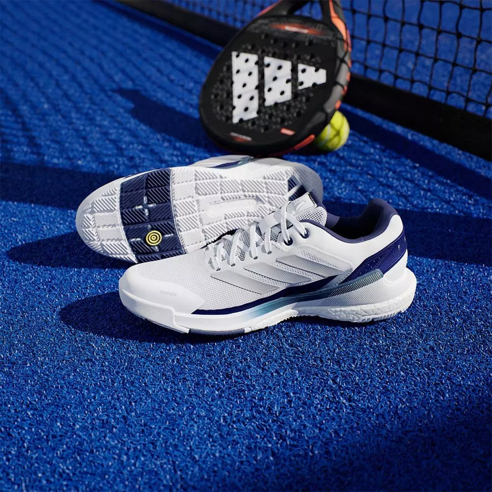 Adidas Crazyquick Boost Padelschuhe Wei&szlig; / Marineblau