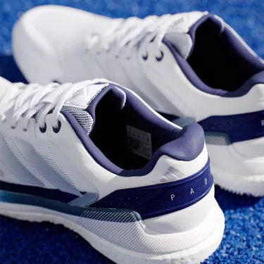 Adidas Crazyquick Boost Padelschuhe Wei&szlig; / Marineblau