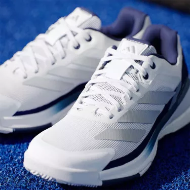 Adidas Crazyquick Boost Padelschuhe Wei&szlig; / Marineblau