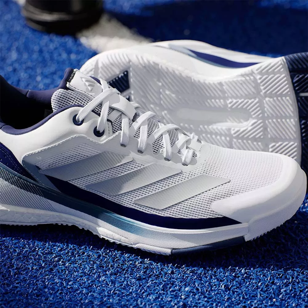 Adidas Crazyquick Boost Padelschuhe Wei&szlig; / Marineblau
