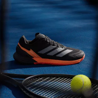 Adidas Defiant Speed 2 Tennisschuhe Schwarz / Orange