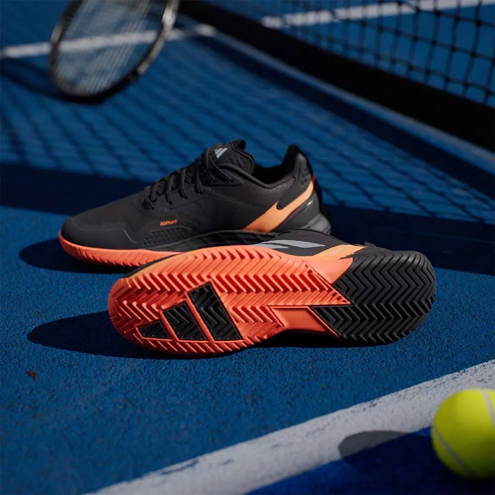 Adidas Defiant Speed 2 Tennisschuhe Schwarz / Orange