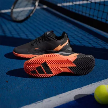 Adidas Defiant Speed 2 Tennisschuhe Schwarz / Orange