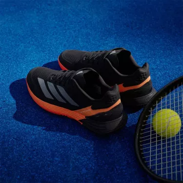 Adidas Defiant Speed 2 Tennisschuhe Schwarz / Orange