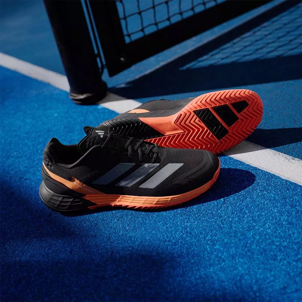 Adidas Defiant Speed 2 Tennisschuhe Schwarz / Orange