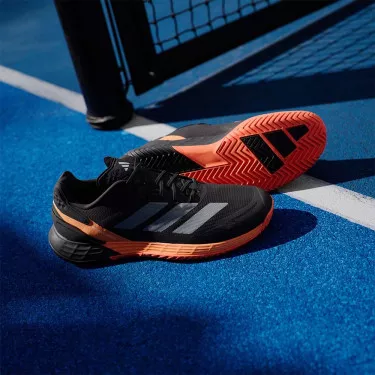 Adidas Defiant Speed 2 Tennisschuhe Schwarz / Orange