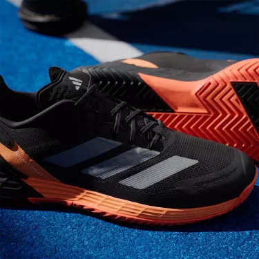 Adidas Defiant Speed 2 Tennisschuhe Schwarz / Orange