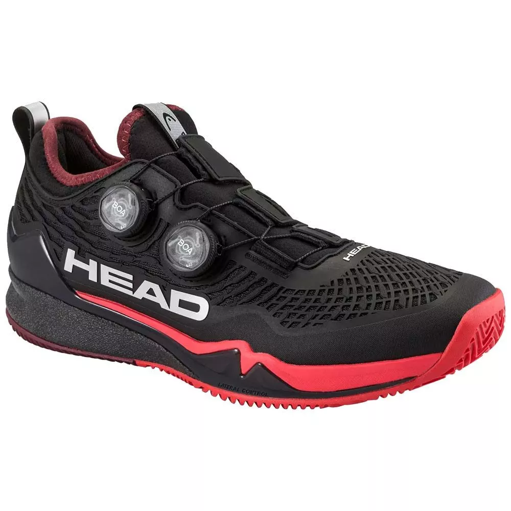 Head Endure Pro BOA Tennisschuhe Sandplatz Schwarz / Rot