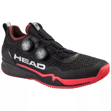 Head Endure Pro BOA Tennisschuhe Sandplatz Schwarz / Rot