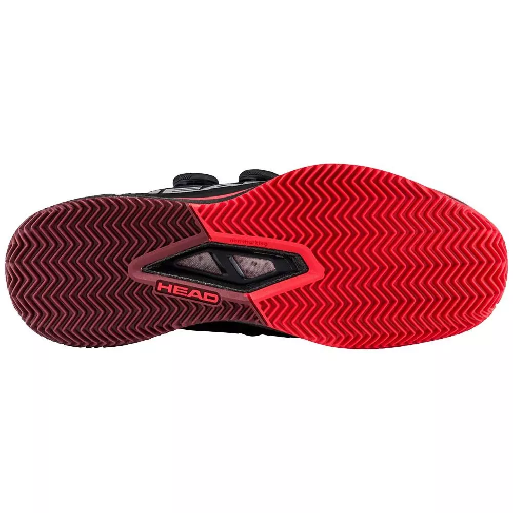 Head Endure Pro BOA Tennisschuhe Sandplatz Schwarz / Rot