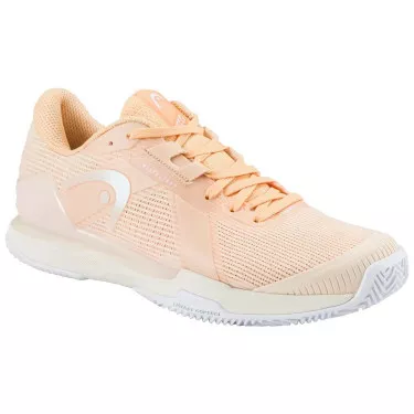 Head Sprint Pro 4.0 Damen Tennisschuhe Sandplatz Pfirsich / Wei&szlig;