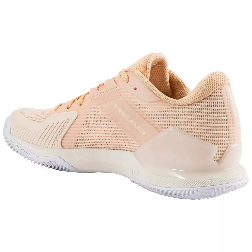Head Sprint Pro 4.0 Damen Tennisschuhe Sandplatz Pfirsich / Wei&szlig;