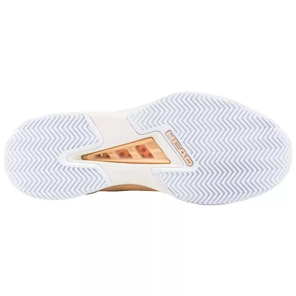 Head Sprint Pro 4.0 Damen Tennisschuhe Sandplatz Pfirsich / Wei&szlig;