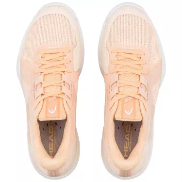 Head Sprint Pro 4.0 Damen Tennisschuhe Sandplatz Pfirsich / Wei&szlig;
