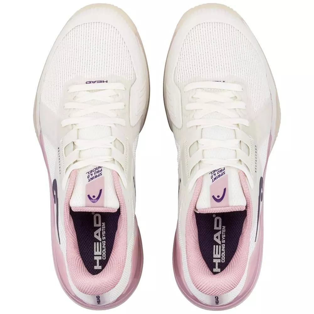 Head Sprint Pro 4.0 Damen Padelschuhe Wei&szlig; / Rosa
