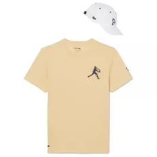 Lacoste Tennis x Novak Djokovic Set T-Shirt + Cap Gelb