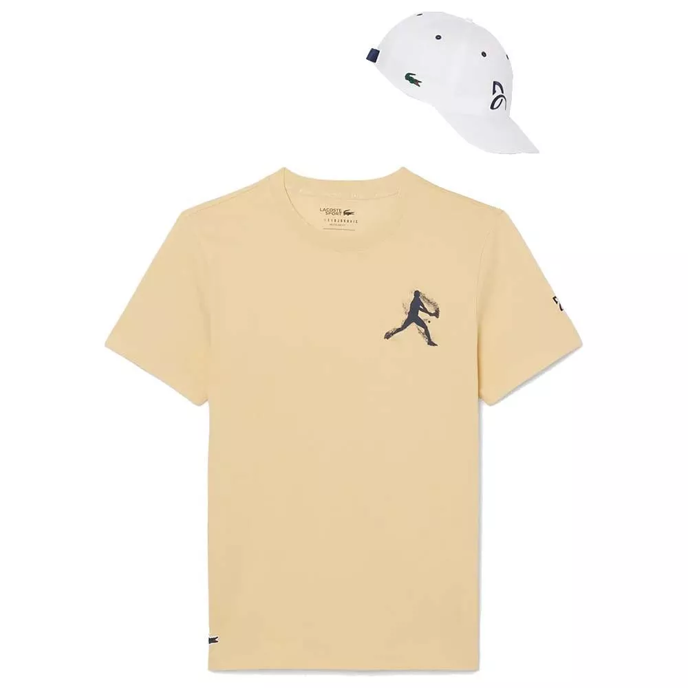 Lacoste Tennis x Novak Djokovic Set T-Shirt + Cap Gelb