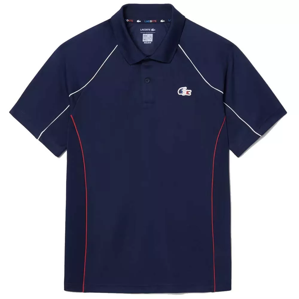 Lacoste Frankreich Tennis-Nationalteam Poloshirt Marineblau
