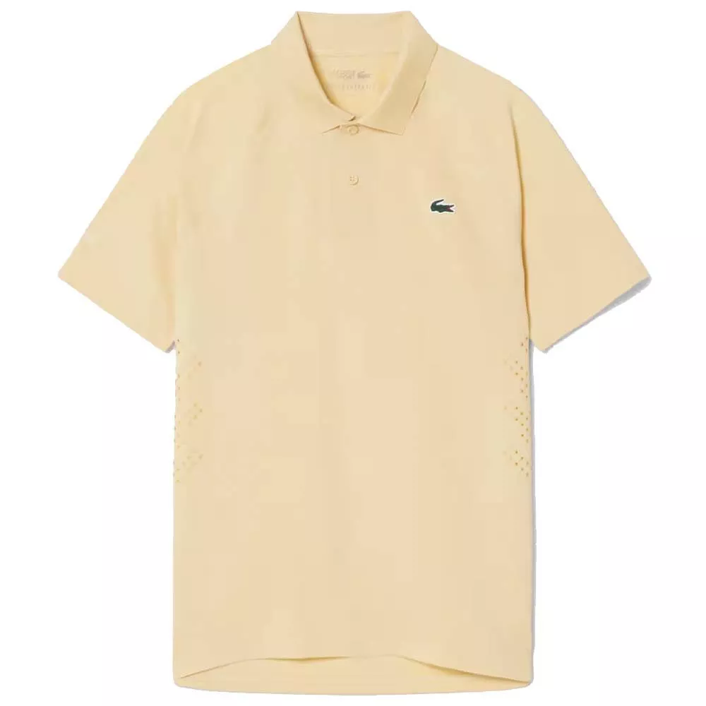Lacoste Tennis Novak Djokovic On Court Poloshirt Gelb