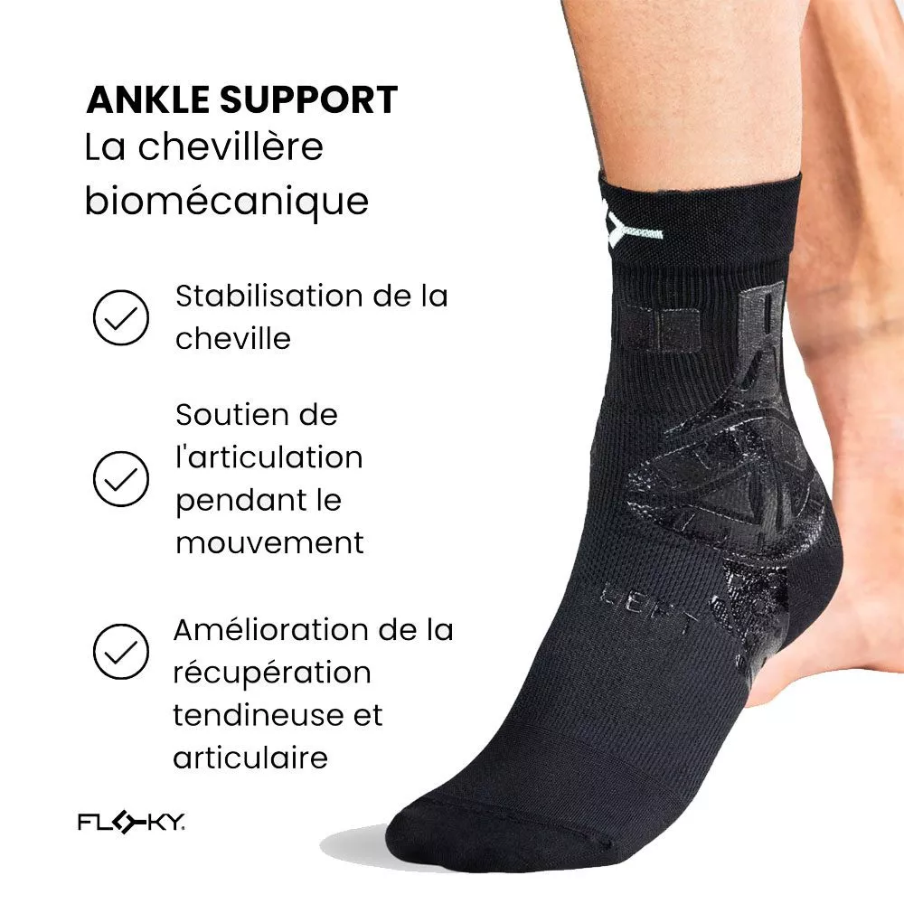 Floky Ankle Support Kn&ouml;chelbandage Links Schwarz