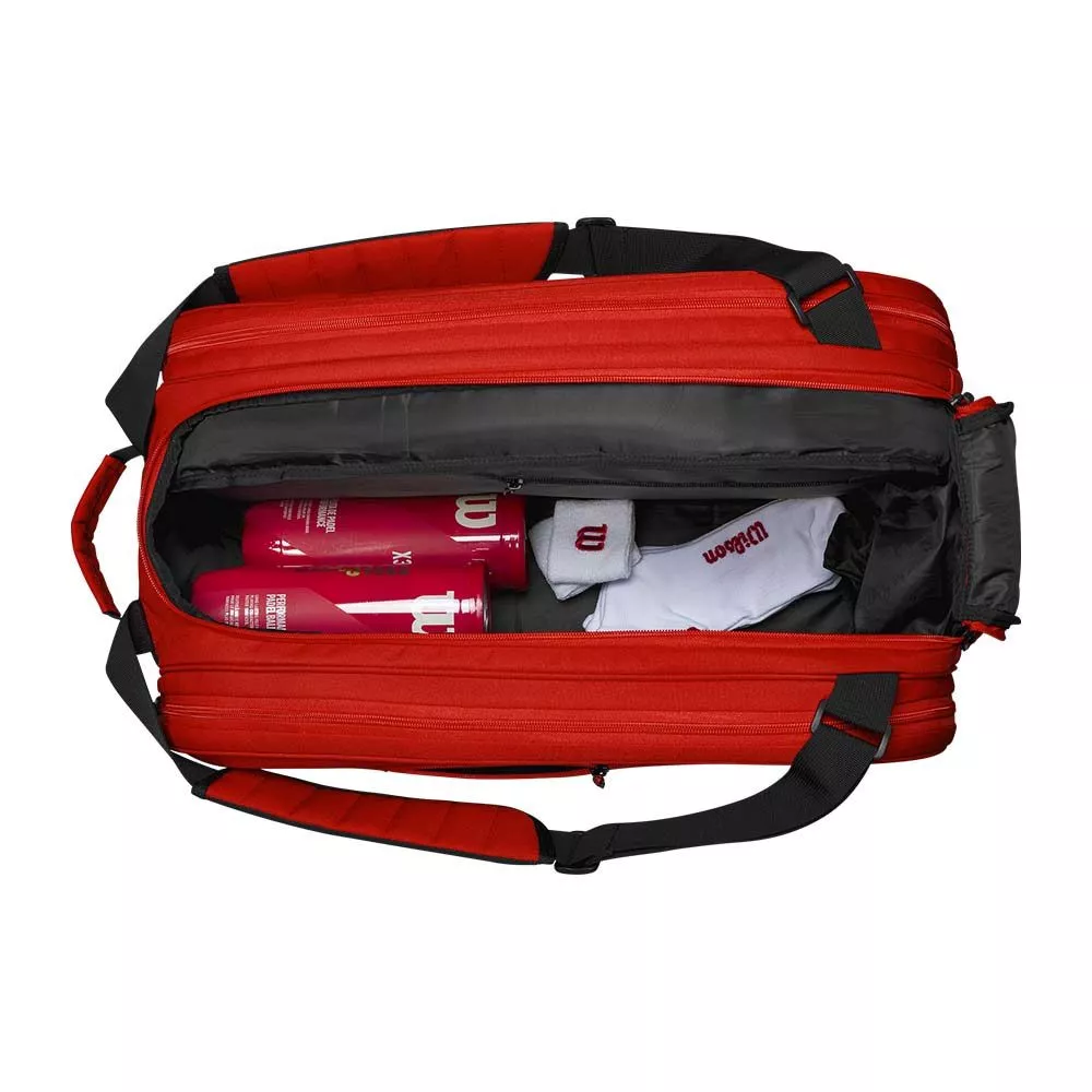 Wilson Tour Padel Padeltasche Rot / Schwarz