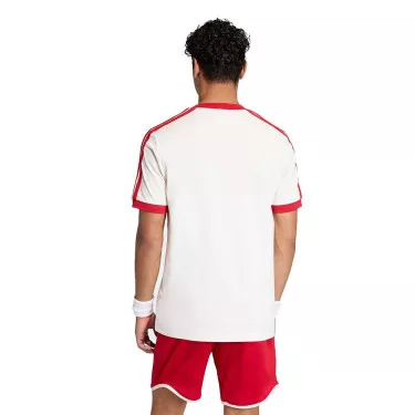 Adidas Tennis Classics T-Shirt Wei&szlig; / Rot