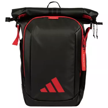 Adidas Multigame 2026 Padel-Rucksack Schwarz / Rot Ale Gal&aacute;n