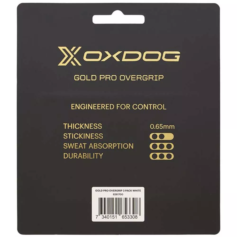 Oxdog Gold Pro Overgrip Wei&szlig; 3er-Pack