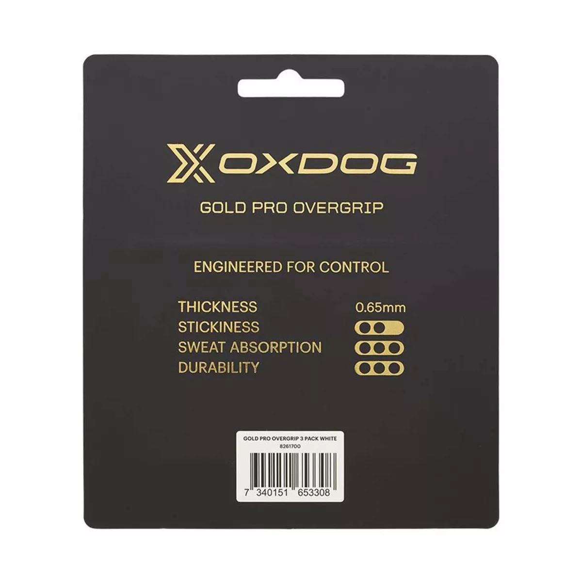 Oxdog Gold Pro Overgrip Wei&szlig; 3er-Pack