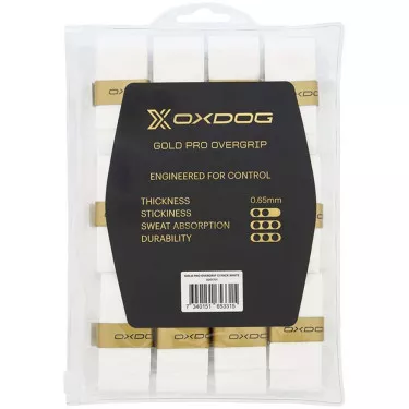 Oxdog Gold Pro Overgrip Wei&szlig; 12er-Pack