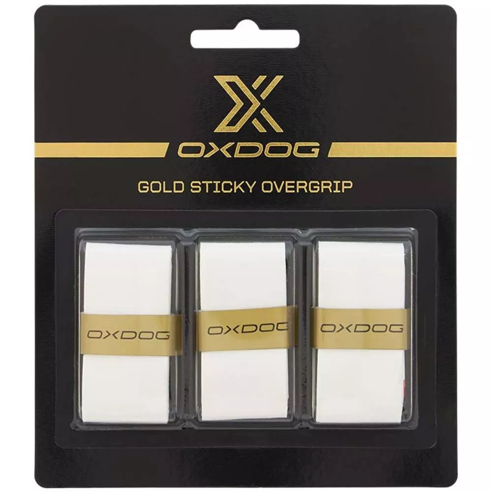 Oxdog Gold Sticky Overgrip Wei&szlig; 3er-Pack
