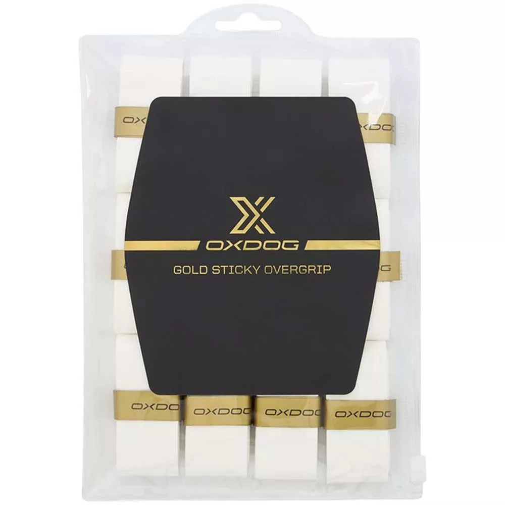 Oxdog Gold Sticky Overgrip Wei&szlig; 12er-Pack
