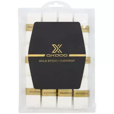 Oxdog Gold Sticky Overgrip Wei&szlig; 12er-Pack