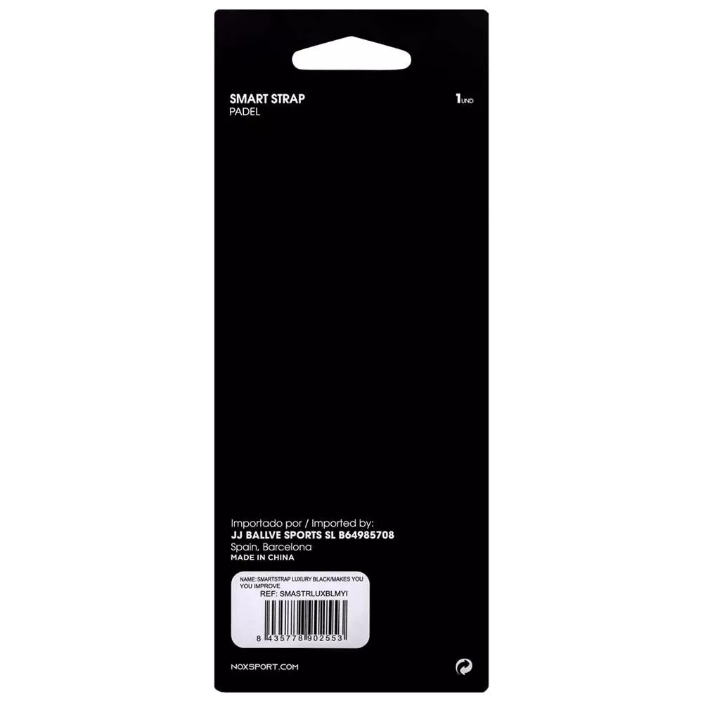 Nox SmartStrap Luxury Padel Handgelenkschlaufe Schwarz