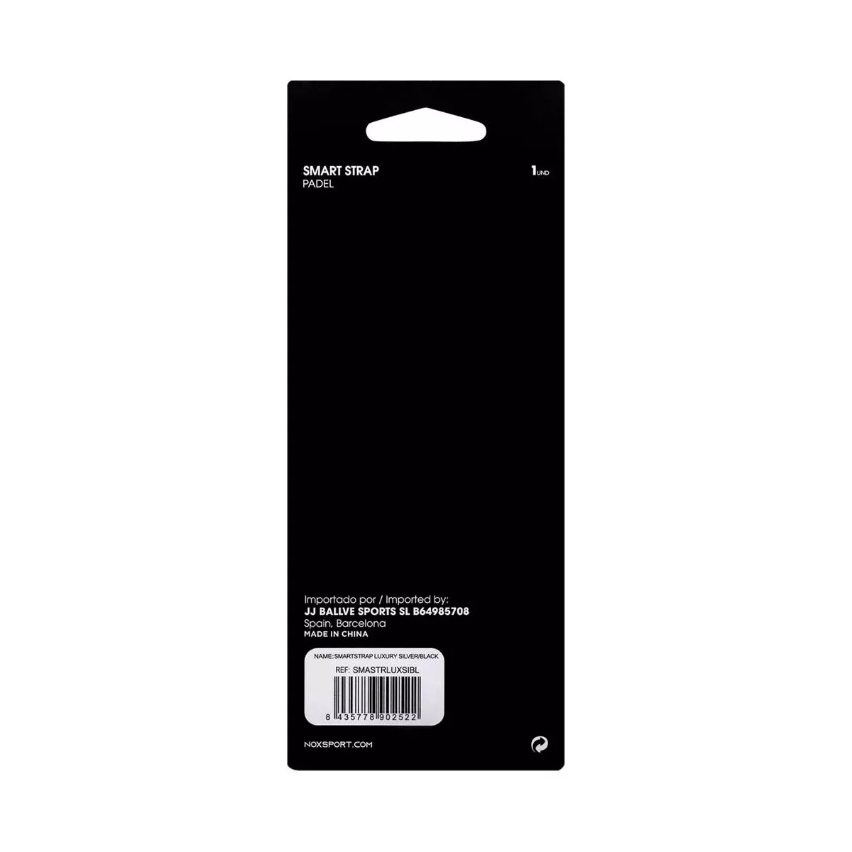 Nox SmartStrap Luxury Padel Handgelenkschlaufe Grau
