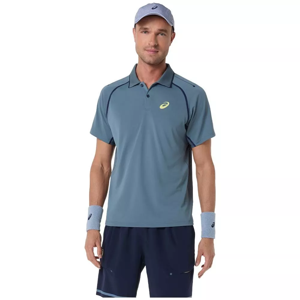 Asics Match SS Poloshirt Grau